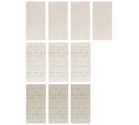 Bosch Professional 10x Coffrets d`abrasifs réticulés Expert M480 (pour Bois dur, Peinture sur bois, 115x230 mm, Grain 80/120/180, Accessoires Ponceuse excentrique)