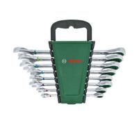 Set de 8 clés mixtes à cliquet Bosch (clés mixtes haute performance ultra-pratiques, de grande qualité résistantes à la rouille, codage des tailles par couleur)