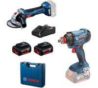BOSCH Bosch Ensemble d'outils sans fil dans une mallette GDX 180-LI+GWS 180-LI + batterie 2x4,0 Ah 0615990N1U