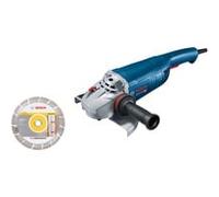 Bosch Professional meuleuse angulaire GWS 22-230 J (2 200 W, avec 1 disque à tronçonner diamanté, clé à ergots, flasque de serrage, écrou de serrage, capot de recouvrement, poignée auxiliaire)