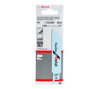 Lame de scie-sabre S 522 BF, Flexible for Metal, lot de 5 Bosch Accessories 2608656011 5 pc(s)