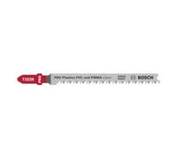 Bosch Bosch PRO Lames de scie sauteuse T102H pour plastique PVC, 100 mm, 5 pièces Quantité:5