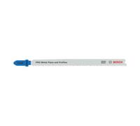 Bosch 25x Lame de scie sauteuse PRO Metal Pipes and Profiles T321BF (pour Profilés et tuyaux en métal, Tôles en acier, Longueur 132 mm, Professional Accessoire Scie sauteuse)