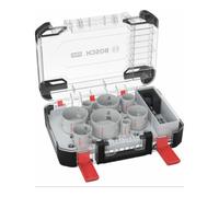 Coffret de 8 scies trépans PRO Multi Material PC Plus + Forets de centrage BOSCH