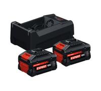 Bosch EXBA18V-55 Batterie Kit De Démarrage (2x 5,5 Ah) + Chargeur