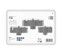 Bosch Bosch Set de scies-cloches pour bois et plaques de plâtre avec porte-foret et foret de centrage, 68/86/100x27mm Quantité:1