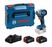 Bosch Professional Boulonneuse sans fil GDS 18V-350 – Kit 2x 4.0 Ah, GAL 1840, L-BOXX