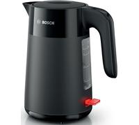Bosch Bouilloire électrique TWK2M163 sans fil 1,7 l 2 400 watts Socle de connexion 360 degrés Ouverture du couvercle par simple pression sur un bouton Indicateur de niveau d'eau Noir