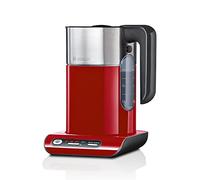 Bosch Bouilloire Styline TWK8614P, arrêt automatique, protection contre la surchauffe, sélection de la température, fonction maintien au chaud, 1,5 l, 2400 W, rouge