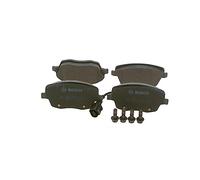 Bosch BP1015 - Plaquettes de Frein Avant pour Voiture - Qualité Bosch - Réduction du Bruit et de la Poussière - Certifié ECE-R90 - Sans Cuivre - Jeu de 4 Plaquettes - Avec Accessoires
