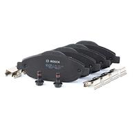 Bosch BP1173 - Plaquettes de Frein Avant pour Voiture - Qualité Bosch - Réduction du Bruit et de la Poussière - Certifié ECE-R90 - Sans Cuivre - Jeu de 4 Plaquettes - Avec Accessoires