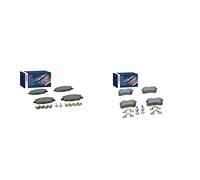 Bosch BP1173 Plaquettes de frein - Essieu avant - certification ECE-R90-1 jeu de 4 plaquettes & BP617 Plaquettes de frein - Essieu arrière - certification ECE-R90-1 jeu de 4 plaquettes