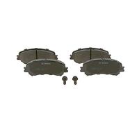 Bosch BP1737 - Plaquettes de Frein Avant pour Voiture - Qualité Bosch - Réduction du Bruit et de la Poussière - Certifié ECE-R90 - Sans Cuivre - Jeu de 4 Plaquettes - Avec Accessoires