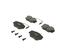 Bosch BP748 - Plaquettes de Frein Avant pour Voiture - Qualité Bosch - Réduction du Bruit et de la Poussière - Certifié ECE-R90 - Sans Cuivre - Jeu de 4 Plaquettes - Avec Accessoires
