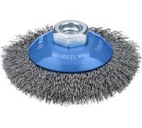 Bosch Brosse biseautée Metal Clean, alésage M14 | pour Acier, Ø 100 mm, Accessoire Grande meuleuse angulaire