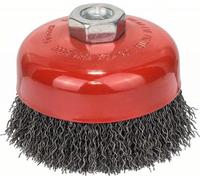 Bosch Brosse boisseau acier fil ondulé 100 mm 0,5 mm 8500 tr/ min M 14