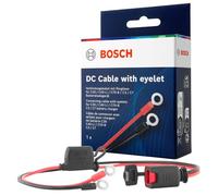 Bosch câble de Connexion pour chargeurs de Batterie - Câble de Batterie avec œillets et fusible de 10 A - Pièce de Rechange d'origine - Œillets M6, câble de 52 cm - 0189999270