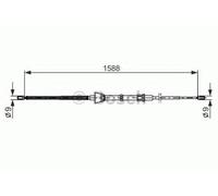 Câble De Frein À Main Bosch 1 987 482 266