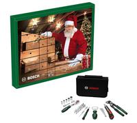 Bosch Calendrier de l’Avent 2026, Coffret 44 pièces | pince multiprise 176 mm, tournevis porte-embouts de précision, cutter 9 mm, cliquet ¼", décapsuleur et 38 accessoires