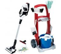 klein Chariot de ménage Bosch Aspirateur Unlimited, plastique de qualité, aspirant, sonore – Dès 3 ans