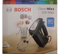 Bosch Batteur CleverMixx 400 W Noir, Inox brossé MFQ2420B