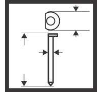 BOSCH Clou de finition DA, SK64-34 50G 2608200522