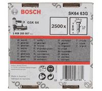 BOSCH Clou fraisé SK64 63G 1,6 mm, 63 mm, galvanisé (2500 pièces) 2608200507