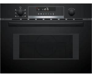 Bosch CMA585GB1 Série 6 Micro-ondes encastrable avec air chaud et grill 60 x 45 cm 44 L 900 W AutoPilot 15 Bouton encastrable Écran tactile LED Support de nettoyage Noir