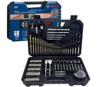 Bosch Professional 103 pièces Jeu de forets et d'embouts (pour le bois, la pierre et le métal, accessoires outils de perçage et de vissage)