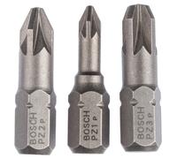 BOSCH Coffret d’embouts de vissage 3 pieces, Extra Ha (PZ) PZ1; PZ2; PZ3; 25 mm 2607001753