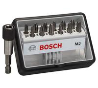 BOSCH Coffret de 12+1 embouts de vissage Robust Line M PH/PZ, version Extra Hard