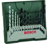 Bosch Set de forets mini X-Line 15 éléments pour métal, bois et pierre