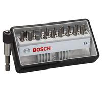 BOSCH Coffret de 18+1 embouts de vissage Robust Line L PH/PZ/T/S/HEX, version Extra Hard