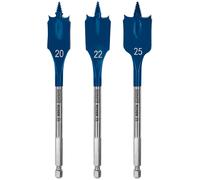 BOSCH Coffret de 3 meches plates EXPERT Self Cut Speed, 20/22/25 mm 2608900331