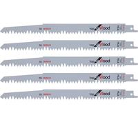 Lot de 5 lames pour scie sabre bois 240mm S1531L Bosch