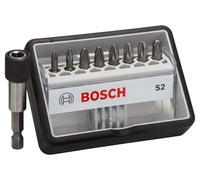 BOSCH Coffret de 8+1 embouts de vissage Robust Line S PZ, version Extra Hard 2607002561
