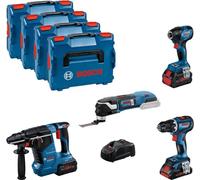 Bosch Combo Kit 4 outils 18V Profi Set Elekriker(GSR,GDX,GBH), 0615990N34