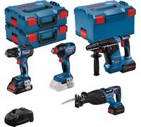 Bosch Combo Kit 4 outils 18V Profi Set SHK (GSR,GDX,GBH,GSA), 0615990N37
