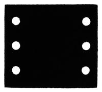 BOSCH Coussin intermédiaire, 115 x 107 mm, 2x 2608000815