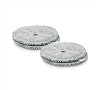 Bosch, coussins rotatifs de nettoyage en microfibres, pour la brosse Aqua ProHygiène 2en1 et Unlimited 7 ProHygiène Brosse Aqua, lavables en machine, gris, BHZUPAD1