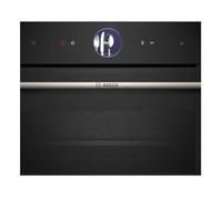 Bosch CSG7361B1 Serie 8 EEK: A+ Einbau-Kompaktdampfbackofen, 60cm breit, 47 Liter, Home Connect, 4D Heißluft, schwarz