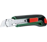 Bosch - Cutter à lame sectionnable (lame tranchante en acier SK5 de 18 mm ; revêtement softgrip ergonomique ; verrouillage de la lame, rechargement automatique ; stockage de lame)