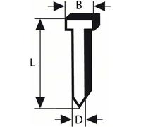 Bosch DA Goupille à tête fraisée SK64-34 38G, 1,8mm, 38 mm, galvanisée, pack de 4000 - 2608200520
