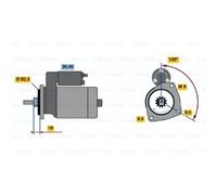 BOSCH Démarreur Starter 1.7kW Pour VW Passat Variant 0 986 015 320