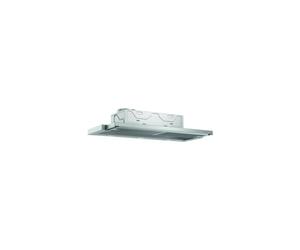 Bosch DFL094A51 Série 4 Hotte plate 90 cm de large pour recyclage et évacuation, fabriquée en Allemagne, moteur silencieux et efficace, éclairage LED, touches courtes