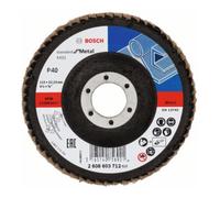 Bosch Disque à lamelles Bosch X431 Standard pour métal, droit, 115 mm, 40, tissu de verre Quantité:10