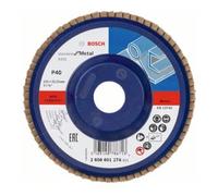 Bosch Disque à lamelles Bosch X431 Standard pour métal, droit, 125 mm, 40, plastique Quantité:10