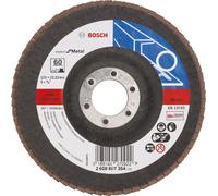 Bosch Disque à lamelles X551 Expert for Metal droit 125 mm 60 Toile de verre 10 pces