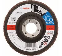 Bosch Disque à lamelles X571 Best for Metal droit 115 mm 40 Toile de verre 10 pces