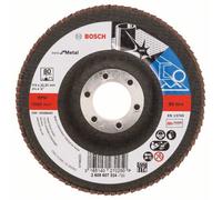 Bosch Disque à lamelles X571 Best for Metal droit 115 mm 80 Tissu de verre 10 pces